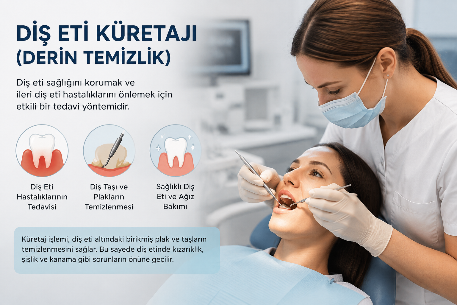 Diş Eti Küretajı (Derin Temizlik)